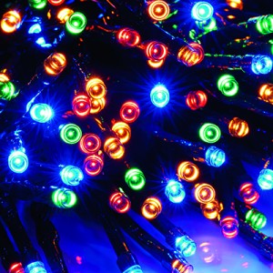 Solar 200 LED Multi-Coloured String Lights