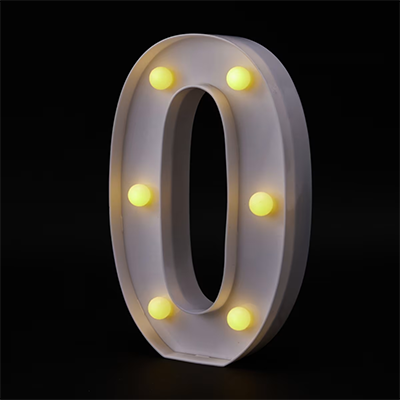 Light Up Number 0