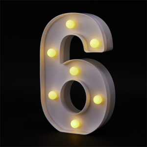Light Up Number 6