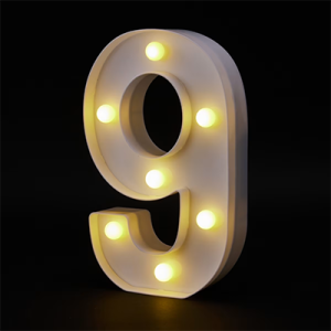 Light Up Number 9