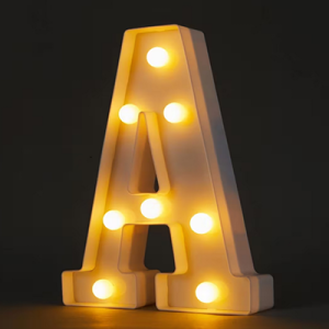 Light Up Letter A