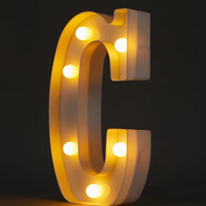 Light Up Letter C