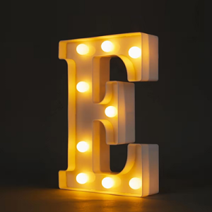 Light Up Letter E