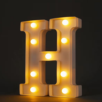 Light Up Letter H