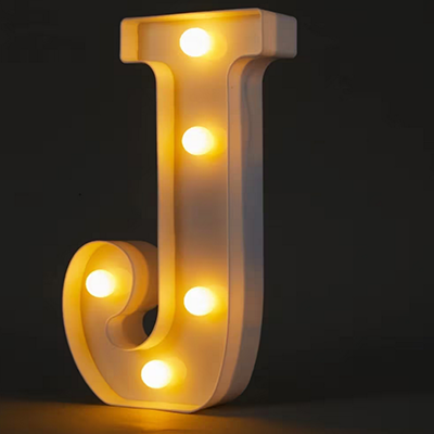 Light Up Letter J