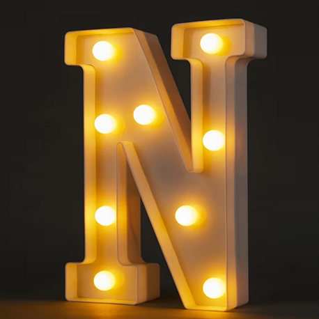 Light Up Letter N