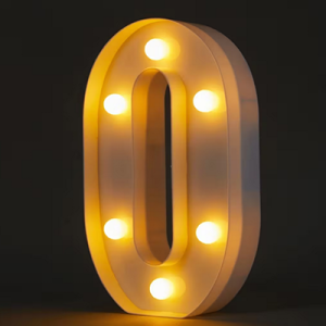 Light Up Letter O