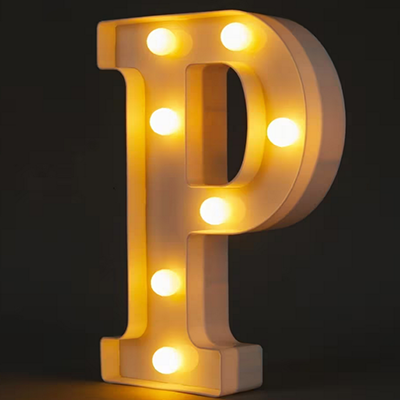 Light Up Letter P
