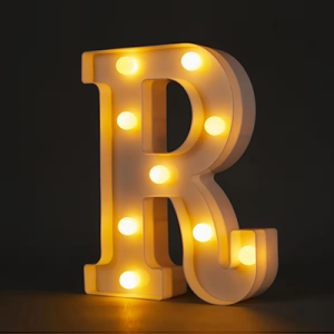 Light Up Letter R