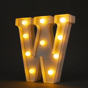 Light Up Letter W