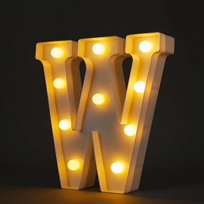 Light Up Letter W