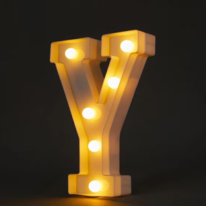 Light Up Letter Y
